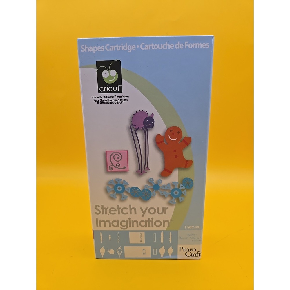 Cricut Cartridge Stretch Your Imagination Provo Craft Shapes Scrapbook Brand New